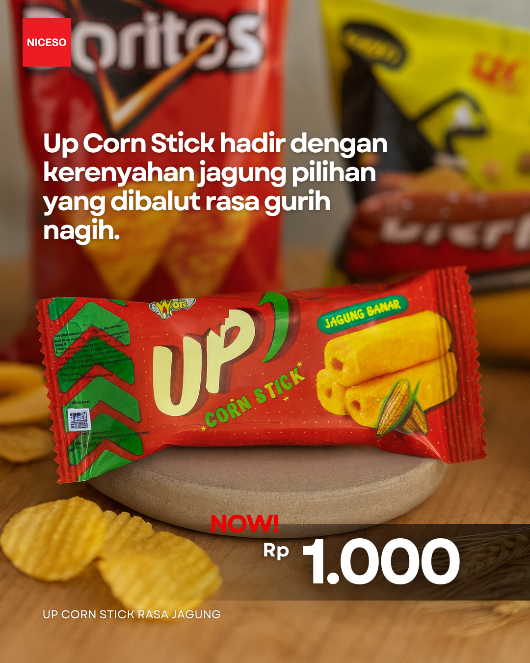 Up Corn Stick Rasa Jagung Bakar