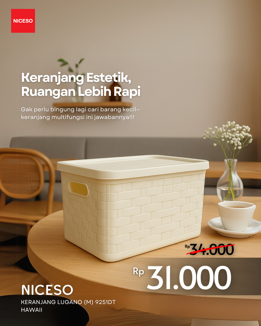 	Keranjang Lugano (M) 9251DT HAWAII