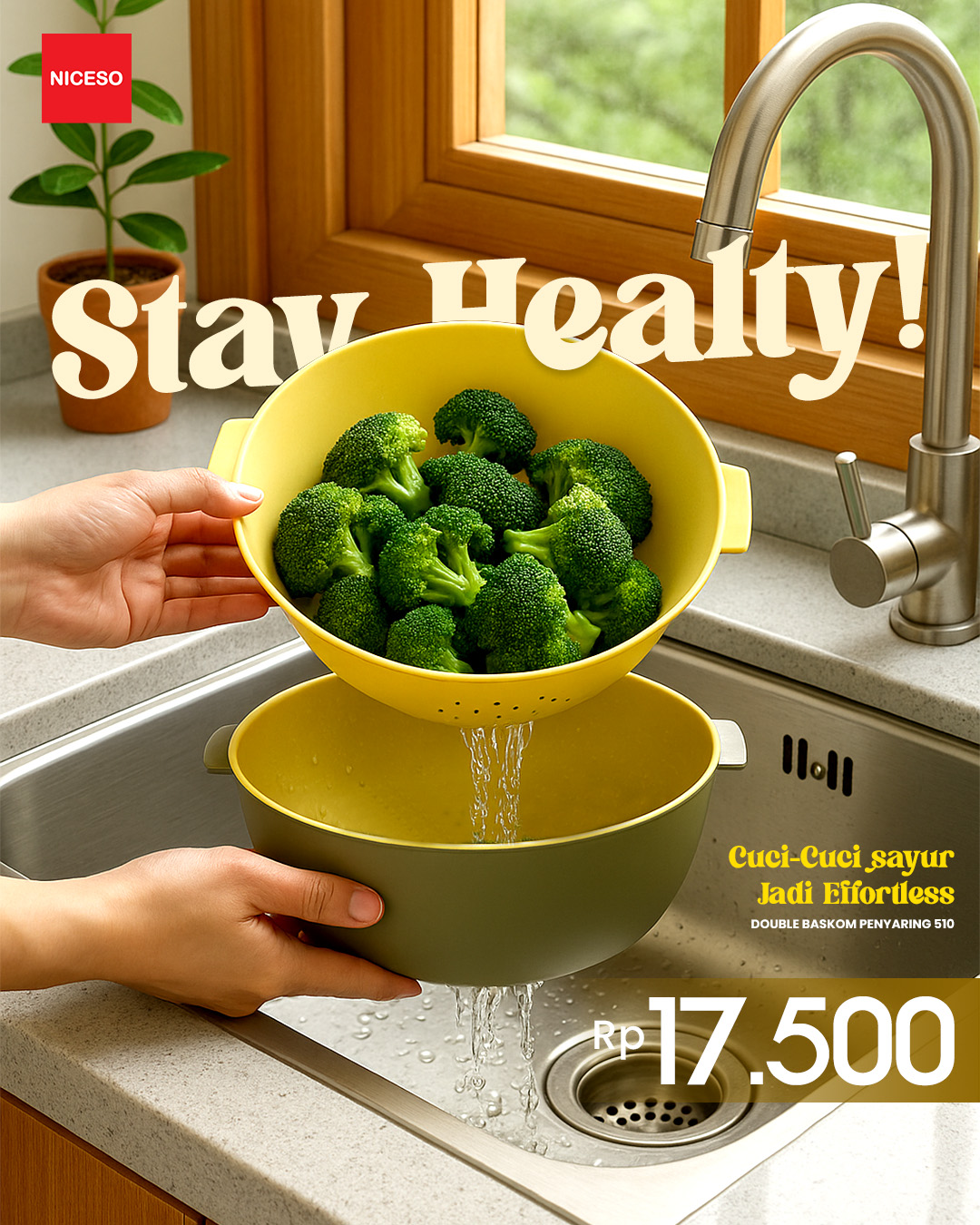 Double Baskom Penyaring 510